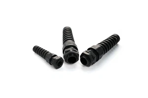 JAR Factory Strain Relief Cord Grip Nylon Anti-bending Electrical Wire Protecting Plastic Cable Gland With Spiral