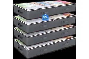 90L Under-Bed Storage Boxes, Wardrobe Organizers, and Foldable Bags