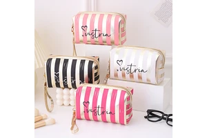 Waterproof PU Octagonal Makeup Bag, Large-capacity Pillow Storage Bag, Travel Companion Bag, Multi-functional Toiletry Bag