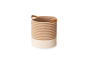 Premium Handwoven Natural Rattan Jute Yarn Rectangle Storage Basket Set Eco Friendly Home Storage Organizer with Handles
