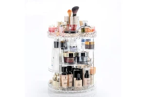 Hot Sale 360 Degree Rotation Cosmetic Storage Box Acrylic Cosmetic Storage Box