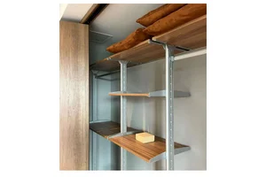 Detachable Aluminum Alloy Floor Standing Double-Layer Clothing and Hat Storage Rack with Hanging Organizer for Entryway