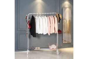 Manufactures Metal Storage Single Pole Clothes Standing Type Shelf Coat Racks for Household
