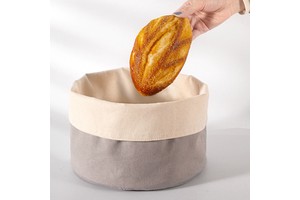 2023 12oz Cotton Canvas Bread Storage Box Storage Box Cotton Basket Canvas Storage Bag