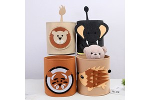 YM Custom Logo Eco-Friendly Felt Clothing Storage Basket Multifunctional Foldable Home Organizing