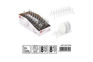 Kitchen Storage Plate Holder 33.5x13.5x9 cm Cabinet Organizer