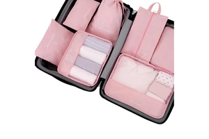 Wholesale 7pcs Set Travel Clothing Packing Organizer Bags Large Capacity Foldable Minimalist Design Luggage Storage Bag