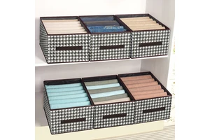 Foldable Closet Organizers Storage Box Classic For Wardrobe Clothes Storage-T-Shirts Pants Sweaters Jeans Organizer Drawers