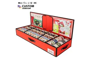Large Foldable Holiday Gift Accessories Storage Container Christmas Wrapping Paper Organizer Storage Bag