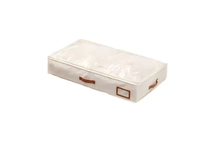 Transparent Classic Rectangle Large Capacity Foldable Underbed Storage Organizer Bins Dustproof Home Closet for Clothes & Quilts