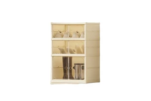 Plastic Storage Box Stackable Shoe Storage Box for Home Organization Transparent Shoes Container