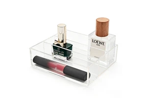 High-transparency Acrylic Display and Storage Boxes; Desktop Display Boxes for Cosmetics and Collectibles; Jewelry Storage Trays
