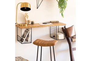 Vandana Autumn Form Wall Shelf with Storage Narton