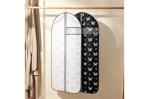 Wholesale Custom Logo Fashionable Reusable Non Woven Dustproof Storage Garment Bag with Zipper Eco Friendly