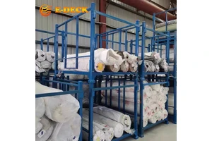 Customized Stacking Foldable Movable Metal Steel Storage Cloth Rolls Rack