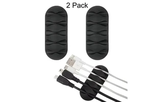 Rectangle TPR Cable Clips Cord Management Organizer Adhesive Hooks Wire Holder for Power Cords Charging Storage Accessories