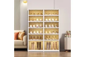 Space-Saving Scarpiera Zapatera Plastic Foldable Rectangle Injection Household Stackable Shoe Organizer Pull Out Shoe Rack