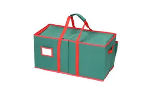 Oxford Christmas Ball Storage Box Collapsible Holiday Ornament Container Organizer