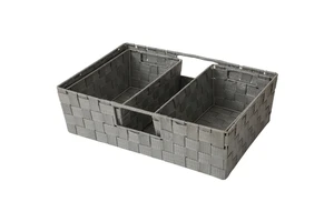 Durable and Stylish Woven Nylon Storage Basket for Organizing Your Home PP Plastic Strap Woven Basket