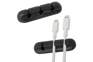 Desktop Wire Winder Clips Tidy Silicone USB Holder Cord Data Cable Holder Management Cord Cable Organizer