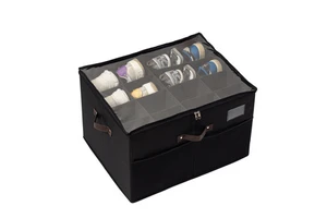 Amz Hot Wholesale Non-woven Shoes Storage Box Foldable Large Capacity Fabric Underbed Shoe Storage Box Zipper Box
