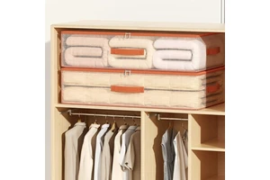 Hot PVC Under-bed Storage Bag for Household Drawer-style Low Bed Storage Organizer with Large Flat Clothes Storage Box