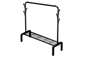 Simple Light Luxury Style Floor-Standing Space-Saving Clothes Drying Rack Mobile Design Hat Coat Hanging Dormitory