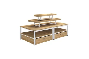 Factory Customization Size Color Stationery Store Supplies Counter Top Shelf Kitchen Cabinet and Counter Shelf
