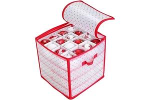 Behome Collection Clear Folding Christmas Ornament Storage Box 20-35L PP Plastic Eco-friendly Holiday Decorative Multifunctional