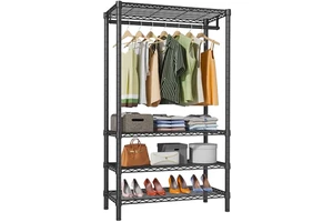 NSF Approved 4 Tier Freestanding Metal Garment Rack Heavy Duty Clothing Closet Organizer for Bedroom Apartment Boltless OEM