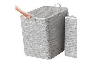Household Large Capacity Foldable Durable Quilt Storage Bag Clothes Moving Bedroom Blanket Storage Handle Bag