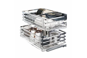 Modern Design 2-Tier High Performance Slide Pull Out Cabinets Best Value Storage Rack Organizers for Kitchen Accessories