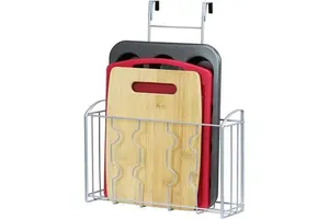 Dropshipping Shopify Over the Cabinet Door Organizer Holder 13.25" Wx4.15 Dx18.3 H and 12.45" Wx3.55 Dx18.3 H