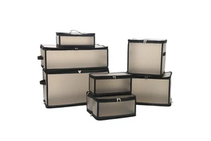 Multi-functional Save Space Box Stackable Black Storage Box Waterproof PP Transparent Clear Organizers Shoe Box Storage