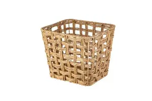 Water Hyacinth Handwoven Storage Basket Eco-Friendly Handmade Bathroom Organizer with 6-10L Capacity Boho Style From Vietnam