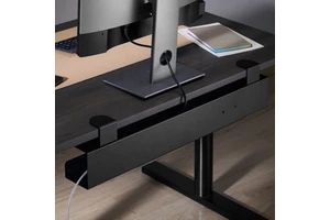 CC11-9C Extendable Clamp-on Under Desk Cable Management Tray Cable Cord Organizer Tray For Desk Wire Holder