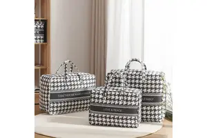 Folding Blanket Dust-Proof Closet Under-Bed Storage Moistureproof Organizer Custom Printed Quilt Clothes Travel Storage Bag