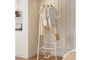 Simple coat rack household floor-standing clothes rack floor-to-ceiling room hanger dormitory small clothes storage rack