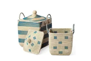 Handmade Basket Woven Storage Organizer for Home Decor and Laundry Use Wholesale Vietnam Basket Supplier