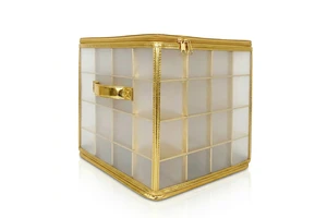 Quick-Assemble Christmas Ornament Storage Box, Flat-Pack Space-Saving Bin