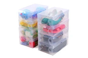 Wholesale Foldable Clear Plastic PP Storage Boxes Bins Sustainable 0.3~1.5mm Europe Shoe Organizer for Shoes