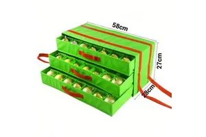 Hot Sell Holiday Foldable Christmas Ornament Storage Organizers Storage Used for Storing Things
