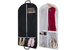 Fashionable Non Woven Hanging Garment Bag 60x120CM Clothing Storage Cover for Suits and Costumes