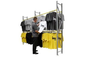 Customized Warehouse Storage Clothing Hanging Racking Garment Rack System