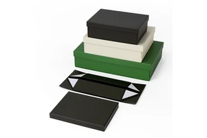 Customized High-End Eco-friendly Folding Lid and Base Paper Box with Sponge Lining for Shoes Cloth Socks Gifts