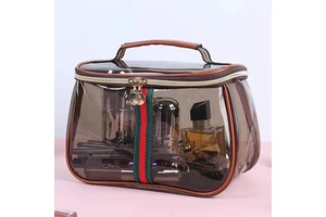 Wholesale Clear Large Capacity Makeup Organizer Travel Cosmetic Storage Bag Waterproof Makeup Skincare Bag Fashion Design