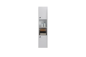 Customized Size Modern Wood Wall Mounted Storage Rack with Durable Space Saving Design for Apartment Bathroom Storage