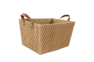 Storage Basket Fabric Household Clothes Paper Rope Woven