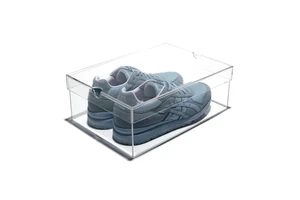 Large Clear Rectangular Luxury Acrylic Shoe Storage Box
