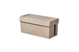 New Design Simple Durable PS Plastic Wire Storage Box Supplies With Lid Extension Cord Organizer for Home Office Management
